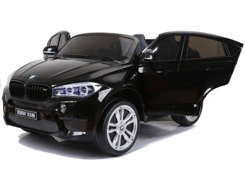 Auto Na Akumulator Nowe BMW X6M SUV Światła LED MP3 Czarne Lakierowane