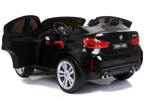 Auto Na Akumulator Nowe BMW X6M SUV Światła LED MP3 Czarne Lakierowane