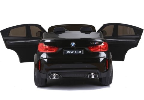 Auto Na Akumulator Nowe BMW X6M SUV Światła LED MP3 Czarne Lakierowane