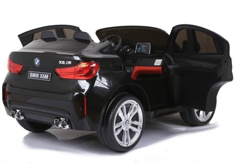 Auto Na Akumulator Nowe BMW X6M SUV Światła LED MP3 Czarne Lakierowane