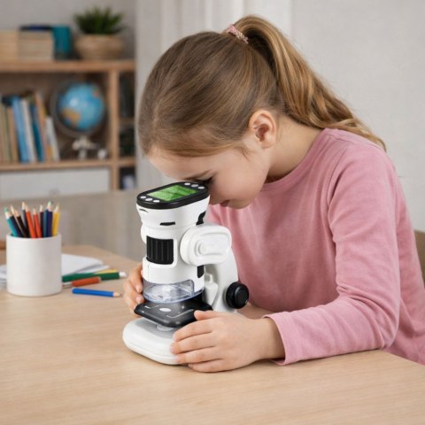 Mikroskop Edukacyjny Cyfrowy Z Ekranem Funkcja Zdjęć Wideo 1000X LED