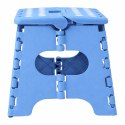 Stołek Składany Podnóżek Stopień Taboret Antypoślizgowy Niebieski 24x19 cm
