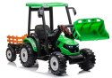 Traktor Na Akumulator Z Przyczepą Hercules Zielony 24V