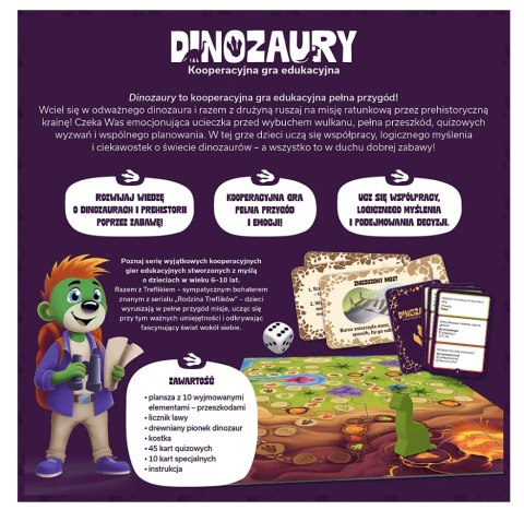 Gra edukacyjna Dinozaury Rodzina Treflików Trefl 02912