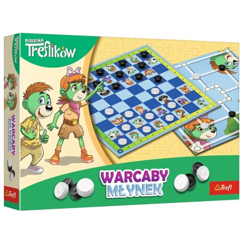 Gra planszowa Warcaby i Młynek Rodzina Treflików Trefl 02658