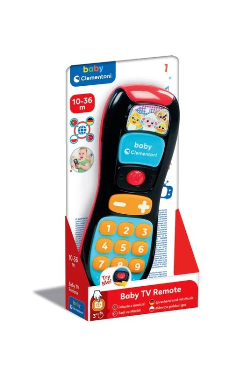 Mówiący Dziecięcy Pilot TV Język Polski Niemiecki Turecki Portugalski Clementoni 17518