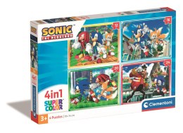 Puzzle 4w1 Super Color SONIC Clementoni 21522