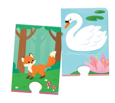 Puzzle Zwierzęta i Ich Cienie Uczę się Bawiąc Język Polski Clementoni 50762