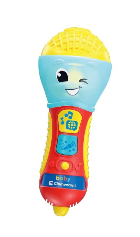 Dziecięcy Mówiący Mikrofon Język Polski Niemiecki Portugalski Turecki Clementoni 17523