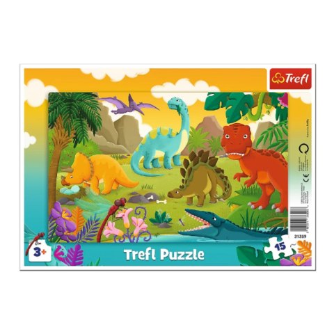 Puzzle - 15 - Dinozaury - Trefl 31359