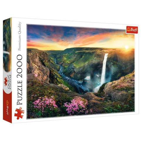 Puzzle - 2000 - Wodospad Haifoss - Islandia - Trefl 27091