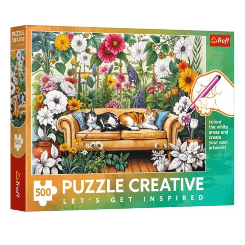 Puzzle - 500 - Creative - Kocia oranżeria - Trefl 37562
