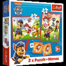 Puzzle + MEMOS - 2w1 (30,48) - Psia ekipa w akcji - Psi Patrol - Trefl 93337