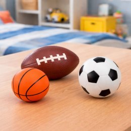 Zestaw Piankowe Piłki Piłka Nożna Do Koszykówki Rugby 3 szt. 10cm