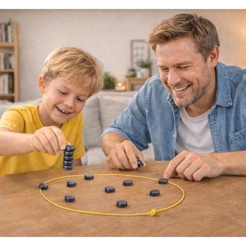 Gra Zręcznościowa Strategiczna Kamienie Magnetyczne Z Planszą 40 el.