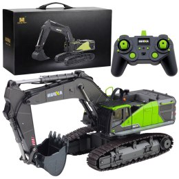 Koparka Gąsienicowa Zdalnie Sterowana RC Huina 1593 Zielona 1:14