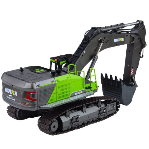 Koparka Gąsienicowa Zdalnie Sterowana RC Huina 1593 Zielona 1:14