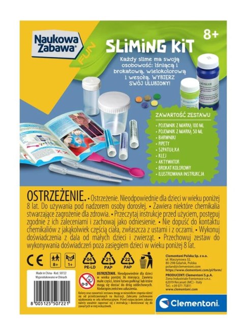 Naukowa Zabawa Doświadczenia Slime Język Polski Clementoni 50722