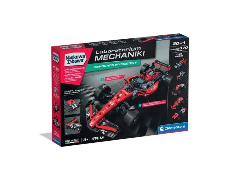 Naukowa Zabawa Laboratorium Mechaniki Samochód Wyścigowy Język Polski Clementoni 50403