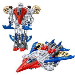 Robot Myśliwiec Bojowy 2w1 Światła Dźwięki Czerwono-Niebieski 29 el.