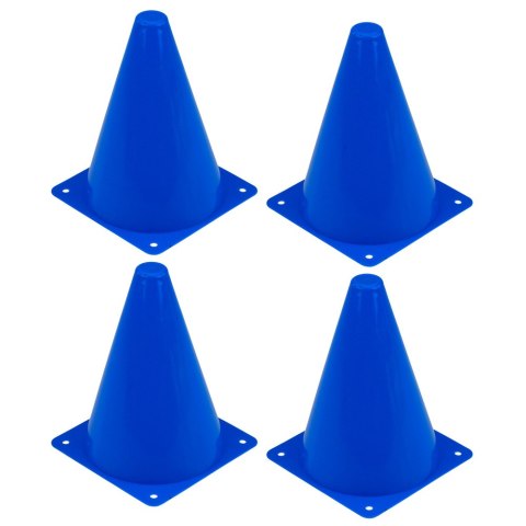 Zestaw Pachołki Treningowe z Piłką Niebieskie Pomarańczowe 8 szt.