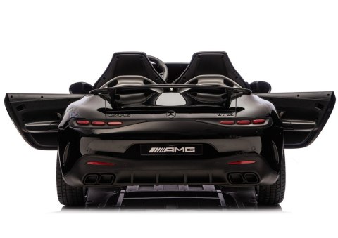 Auto Na Akumulator Mercedes GT63 AMG DK-GT63 24V LCD Cichy Silnik Czarny