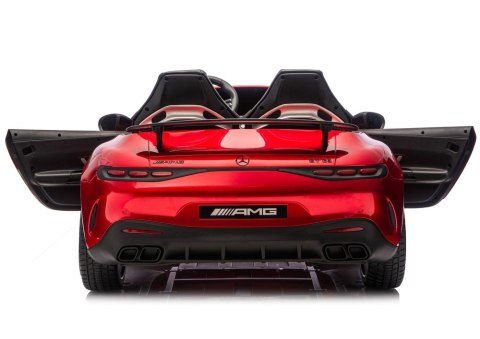 Auto Na Akumulator Mercedes GT63 AMG DK-GT63 24V LCD Czerwony Lakierowany