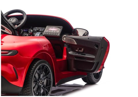Auto Na Akumulator Mercedes GT63 AMG DK-GT63 24V LCD Czerwony Lakierowany