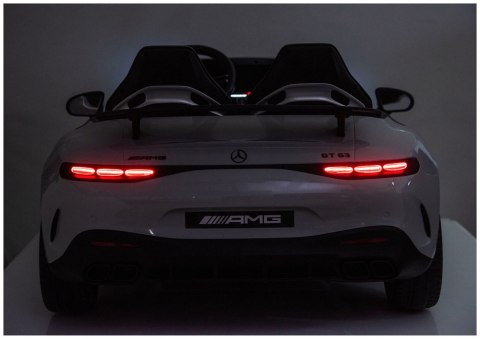Auto Na Akumulator Mercedes GT63 AMG DKGT63 24V LCD Lakierowany Jasno Szary
