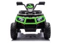 Quad Na Akumulator ATV 6 Kół Z Przyczepką JC606 24V 4x4 Zielony