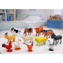 Zestaw Figurki Zwierzęta Gospodarskie Domowe Farma 12 szt.