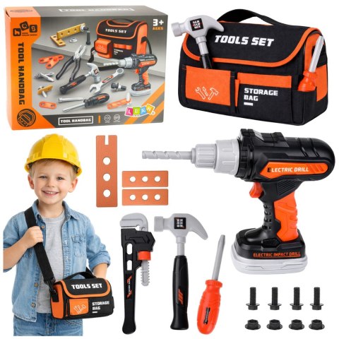 Zestaw Majsterkowicza Narzędzia W Torbie Wiertarko Wkrętarka 25 el.