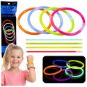 Bransoletki Opaski Fluorescencyjne Świecące W Ciemności Neon Stick 5 szt.