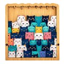 Drewniane Puzzle Kotki Układanka Edukacyjna Ramka Woreczek 62 el.