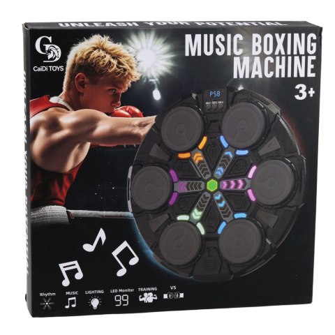 Interaktywna Muzyczna Tarcza Bokserska LED Bluetooth 3 Tryby Rękawice