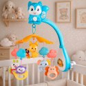 Karuzela Do Łóżeczka z Wiewiórką Projektor Zawieszki Pilot Muzyka