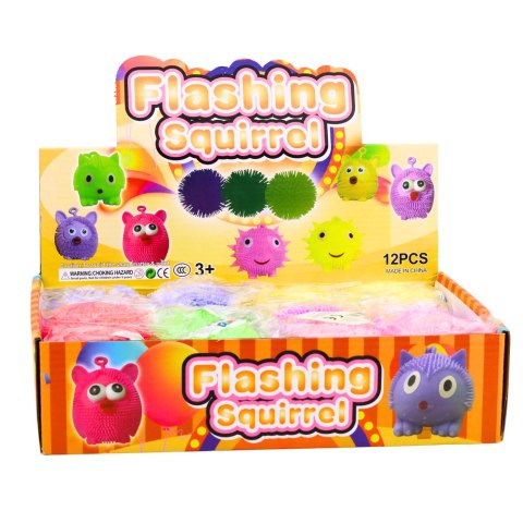 Piłka Sensoryczna Gniotek Antystresowy Do Odbijania Światło LED Mix Kolor