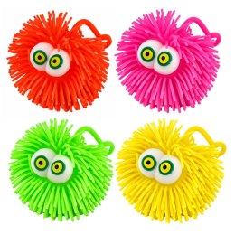 Piłka Z Oczami Gniotek Sensoryczny Do Odbijania Świecąca LED Mix Kolor
