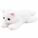 Pluszowa Maskotka Przytulanka Kotek Leżący Biały 38 cm