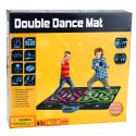 Podwójna Mata Taneczna Elektroniczna Do Tańczenia LED 105 x 90 cm