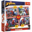 Puzzle - 4w1 (35, 48, 54, 70) - Bohaterski Spider-Man - Trefl 34384