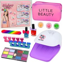 Zestaw Piękności Do Makijażu Paznokci Torebka Regulowana Akcesoria 20 el.