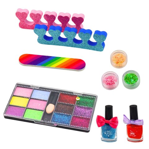 Zestaw Piękności Do Makijażu Paznokci Torebka Regulowana Akcesoria 20 el.