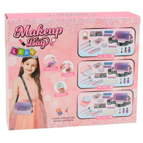 Zestaw Piękności Do Makijażu Paznokci Torebka Regulowana Akcesoria 20 el.