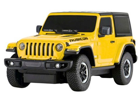 Auto JEEP Wrangler JL Rubicon Zdalnie Sterowany RC Rastar Żółty 1:24