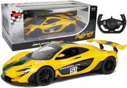 Auto McLaren P1 GTR Samochód Zdalnie Sterowany RC Rastar Żółty 1:14