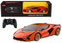 Auto Lamborghini Sian Rastar Zdalnie Sterowane RC Pomarańczowe 1:24