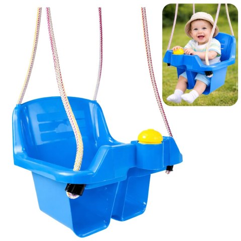 Huśtawka Kubełkowa Niebieska Dla Dzieci 5237