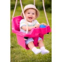 Huśtawka Kubełkowa Różowa Dla Dzieci 5237