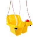 Huśtawka Kubełkowa Żółta Dla Dzieci 5237